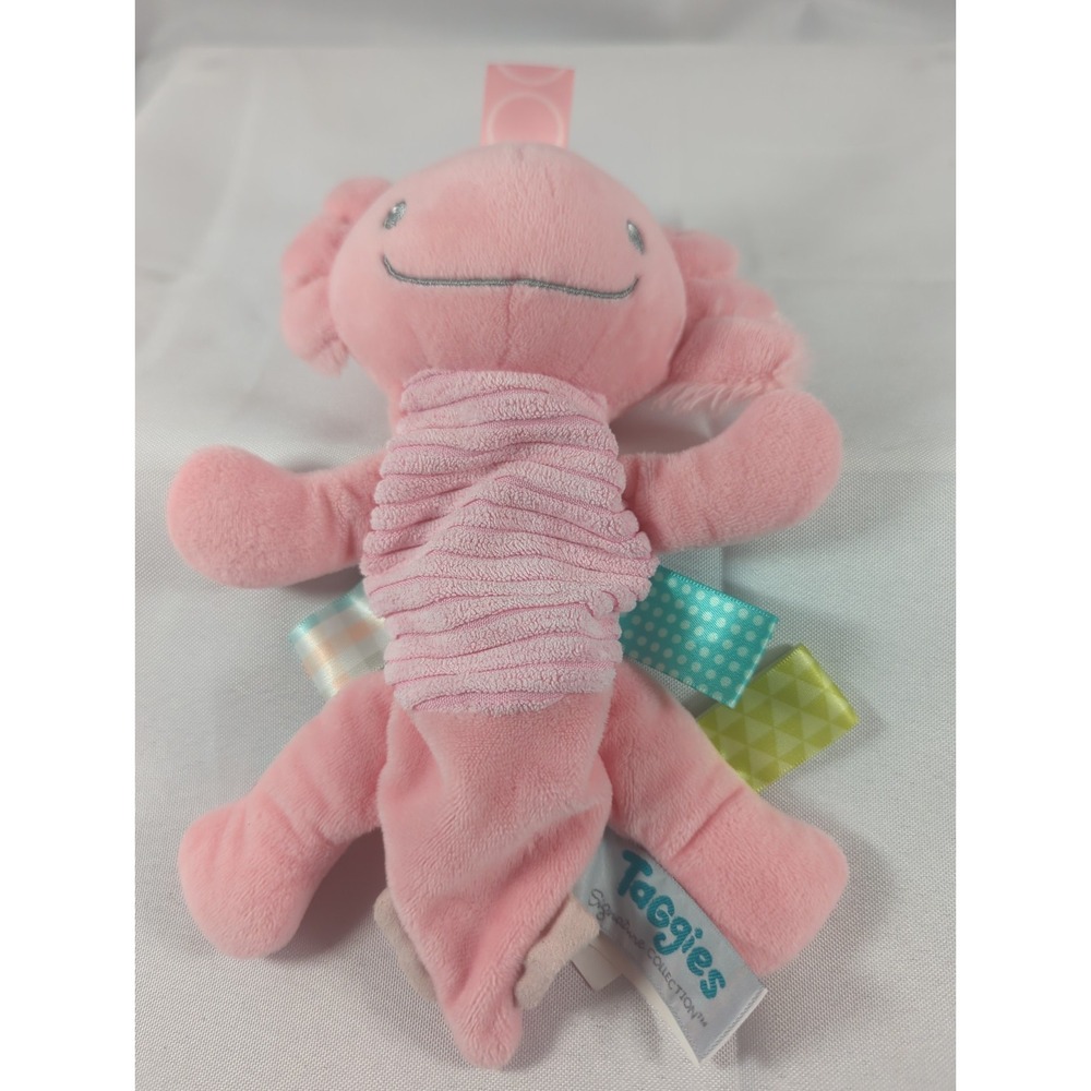 Taggies Pink Crinkle Lizzy Axolotl 9"Hang Toy Stroller  Mary Meyer